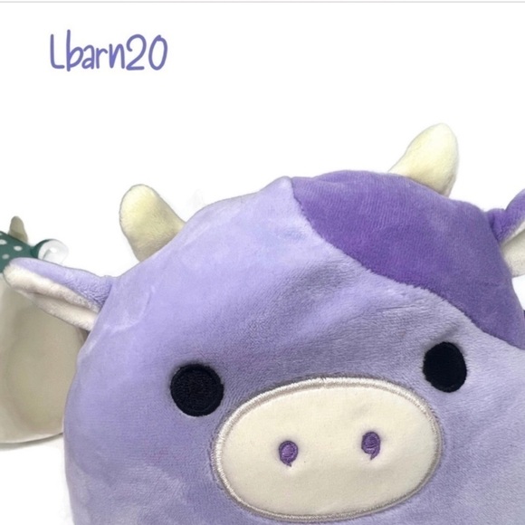 Squishmallow Bubba the Purple Cow 7.5 - 8” Rare - Picture 6 of 6